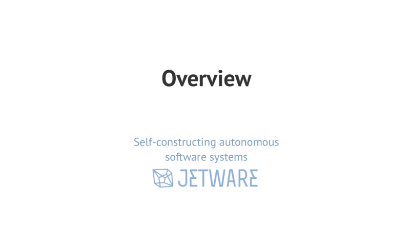 Overview Self-software systemsonomous
